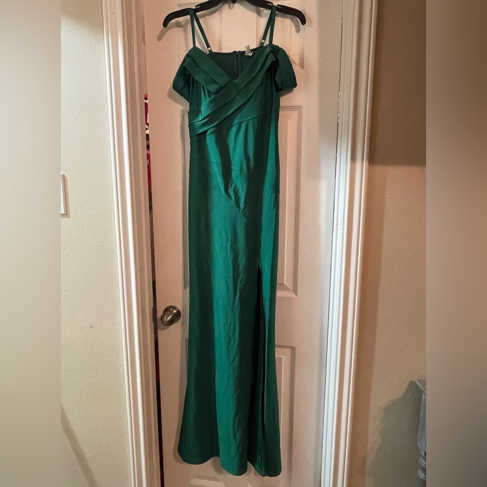 Emerald Green Silk Dress